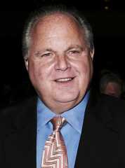 FILE- In this Jan. 30, 2008 file photo, radio personality Rush Limbaugh arrives for a screening of Bernard and Doris at the Time Warner Center in New York. According to the genealogists at Ancestry.com, President Barack Obama is apparently related to Limbaugh a discovery they made when looking for connections between political foes. (AP Photo/Gary He, file) (AP)