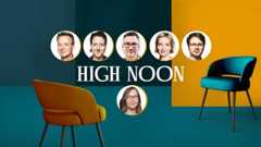 80 Jahre Tagesspiegel. Von links nach rechts und oben nach unten: Stephan Haselberger, Anke Myrrhe, Christian Tretbar, Laura Himmelreich, Sidney Gennies und Anja Wehler-Schöck