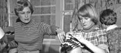 Hairdressing apprentice, 1976