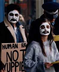 Protesting about discrimination against beneficiaries, Wellington, 1995