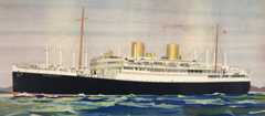 A 1940s poster promoting the New Zealand Line