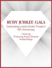 Lincoln Center Theater announces its Ruby Jubilee Gala celebrating LCT's 40th Anniversary