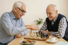 The Peptide Report Cognitive Enhancements Men playing chess