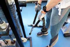 Actividad física. Levantando pesas