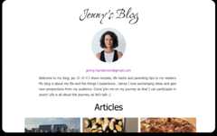 Blog website template