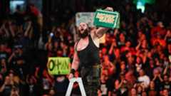 Braun Strowman won the Men’s Money in the Bank Ladder Match WWE Photo